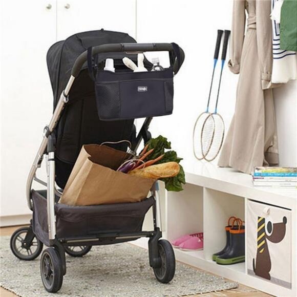 Stroller Organizer Diaper Bag Stroller Accessories Travel Bag with Drink Holders - Picture 2 of 6